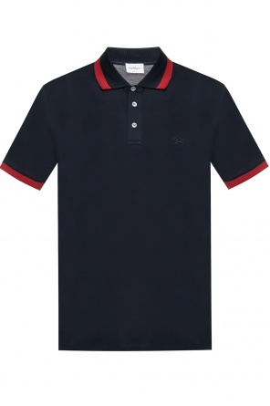 Logo-embroidered polo, zdjęcie 1 Logo-embroidered polo od Salvatore Ferragamo